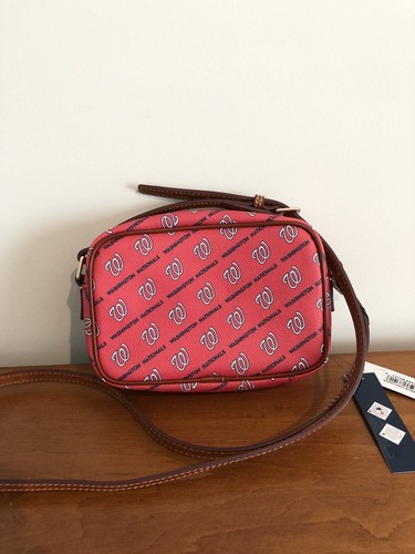 NWT Dooney & Bourke MLB Washington Nationals Camera Crossbody Purse TINY FLAWS - Picture 2 of 7