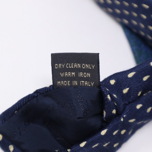 Vintage Ermenegildo Zegna Herren Krawatte Barock Gobelin Paisley 100% Seide Blau Italien - Bild 9 von 15