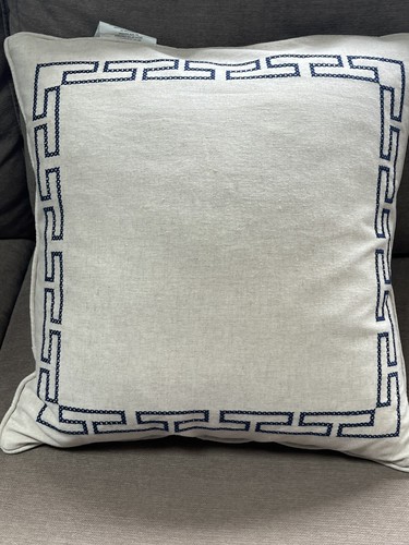 Wamsutta Throw Pillow Cotton Viscose & Linen 20X20 waterfowl feather Filling - 第 1/7 張圖片