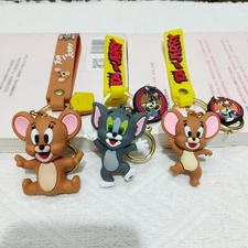 3pc Tom and Jerry keychain cartoon key chain accessories key ring bag Backpack