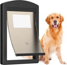 PATAPLUS Dog Door for Door,Door for Large Dogs large black ships asap