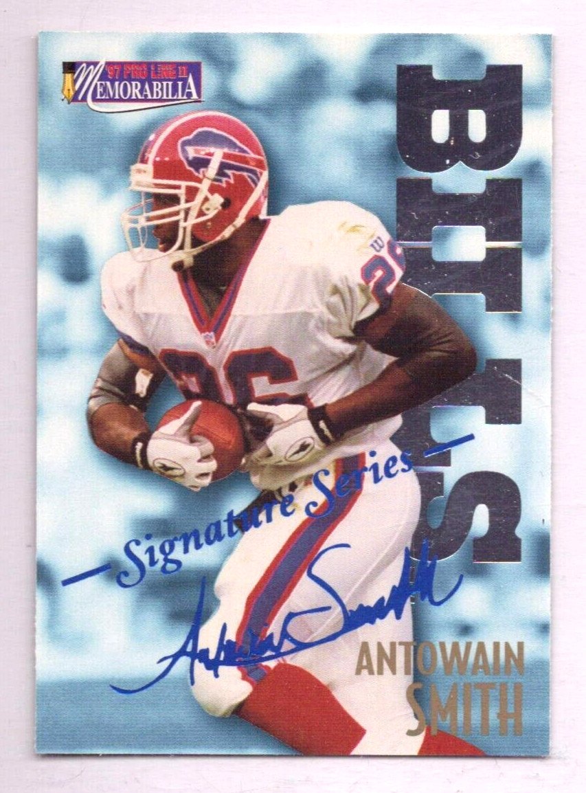 Antowain Smith Pro Line II Memorabilia #MEM5 Autograph Series