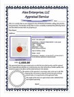 GENUINE 3.26 Cts PADPARADSCHA SAPPHIRE PENDANT 14K WHITE GOLD - Free Certificate — photo 7