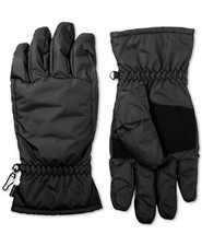 146 Isotoner Signature Men'S Black Smartdri Moisture-Wick Winter Ski Gloves M/L