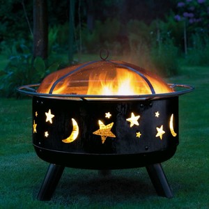 Landmann Fire Pit Stars Moon 11811 Outdoor Fireplace Backyard