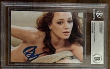 LEAH REMINI SIGNED HOT SEXY PICTURE PHOTOGRAPH BAS BGS AUTOGRAPH KING OF QUEENS