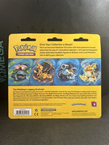 POKEMON XY EVOLUTIONS - TRIPLE 3 PACK BLISTER - New & Sealed (Braxien) - Picture 2 of 2