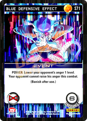 DBZ Dragon Ball Z TCG Panini Evolution S71 Blue Defensive Effect