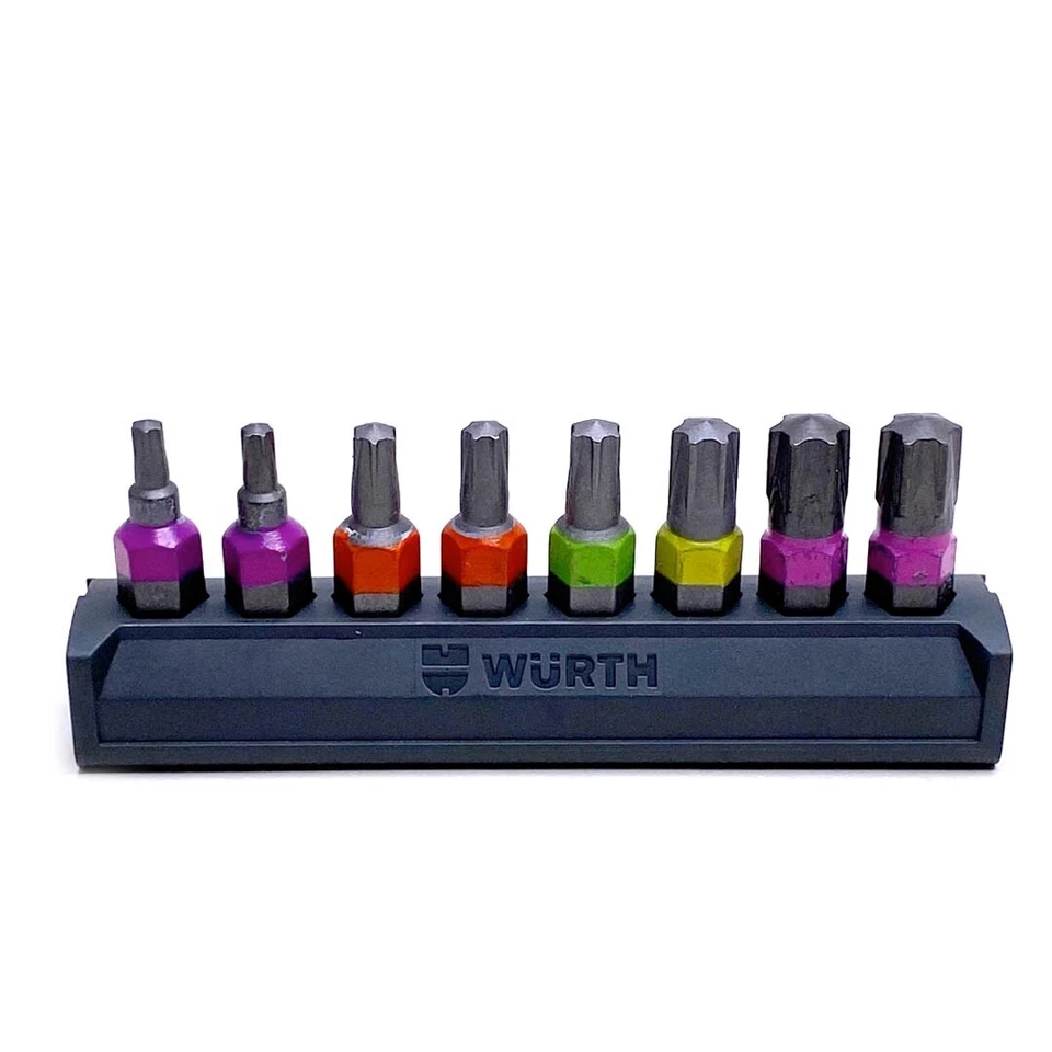 Würth 1/4 Zoll Bit Satz 8 Teile AW 10 20 25 30 40 Bitriegel Set ASSY 0614400020 - Bild 2 von 2