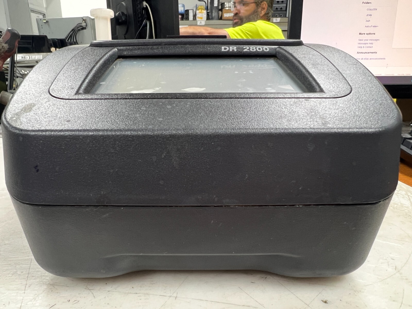 👀 HACH DR 2800 PORTABLE SPECTROPHOTOMETER W/ POWER SUPPLY LPG422.99.