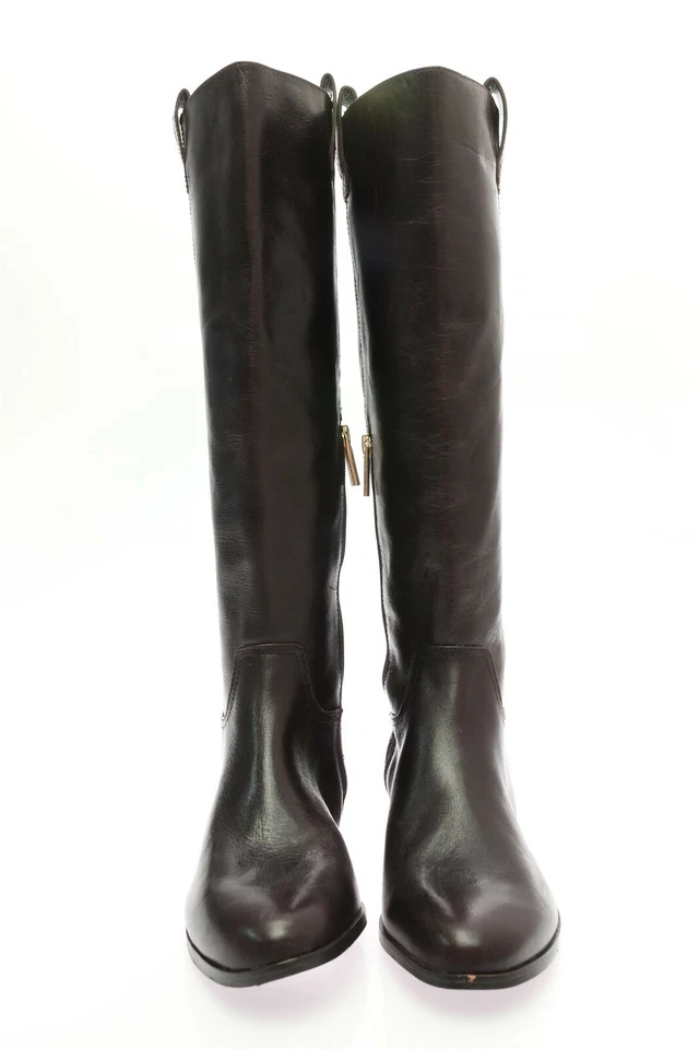 Botas hasta la rodilla de cuero marrón oscuro LOUISE ET CIE para mujer talla 9 M ¡NUEVAS! $230 Foto 3 de 4