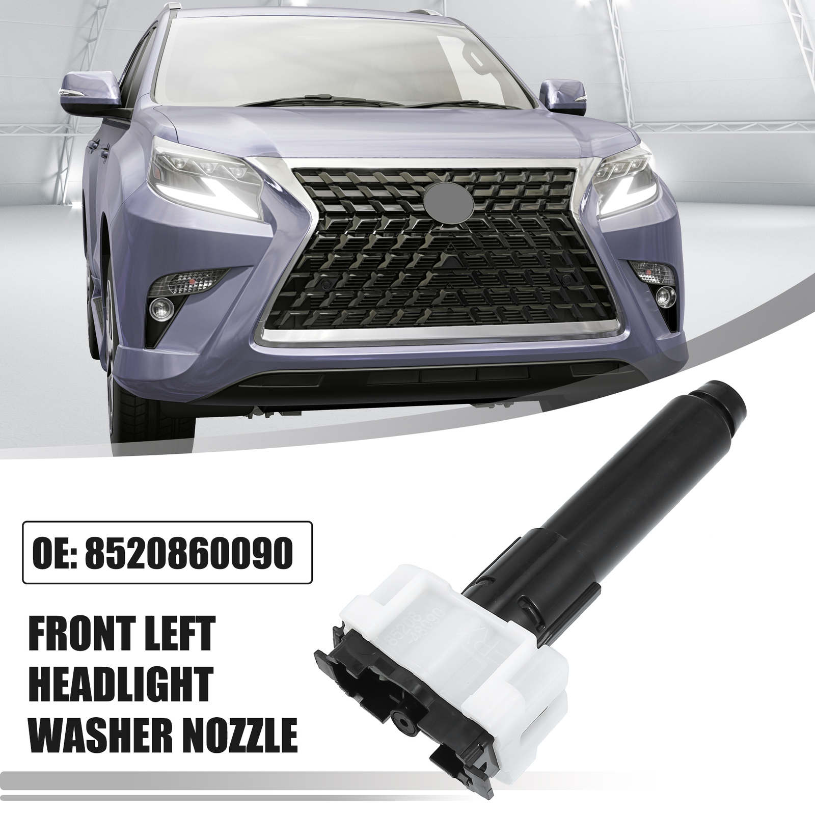 No.8520860090 Front Left Headlight Washer Nozzle for Lexus GX460 Base 1417 eBay