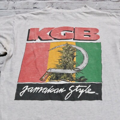 Vintage Rare KGB Jamaican Style Tshirt XL Rap Tee Made in USA