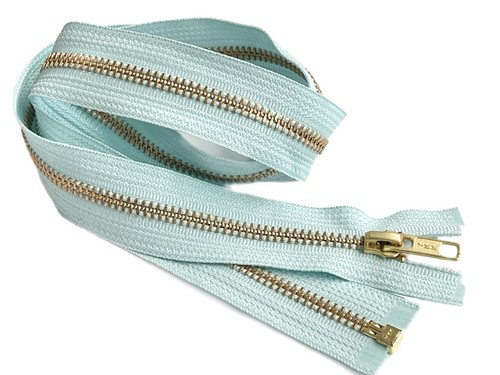 25 Inch Metal Zipper YKK #5 Golden Brass Medium Weight Separating Made in USA - Picture 52 of 112
