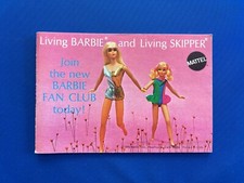 1970 Mattel Living BARBIE and Living SKIPPER Mini Product Catalog Fan Club Form