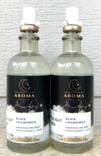 2 Moonlight Zen BLACK CHAMOMILE Essential Oil & Pillow Mist 5.3oz LOT/SET of 2