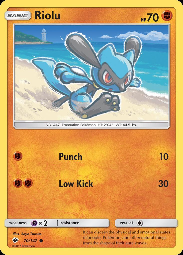 Pokemon Riolu (70/169) Burning Shadows LP