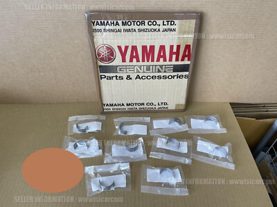 YAMAHA YZF-R1 2009 - 2014 CRANKSHAFT PLANE MAIN BEARING BROWN x10pc 14B-11416-20