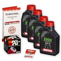 Honda Cb 900 F Hornet (SC48) 02-06, Motul 10W40 Ester ÖL + K&N Racing ÖLfilter