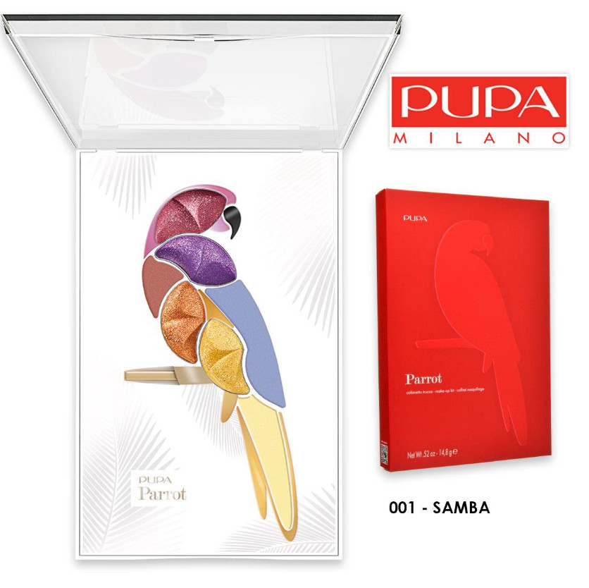 Trousse PUPA Parrot N.001 Samba: Il Must-Have per Trucco Occhi Colorato