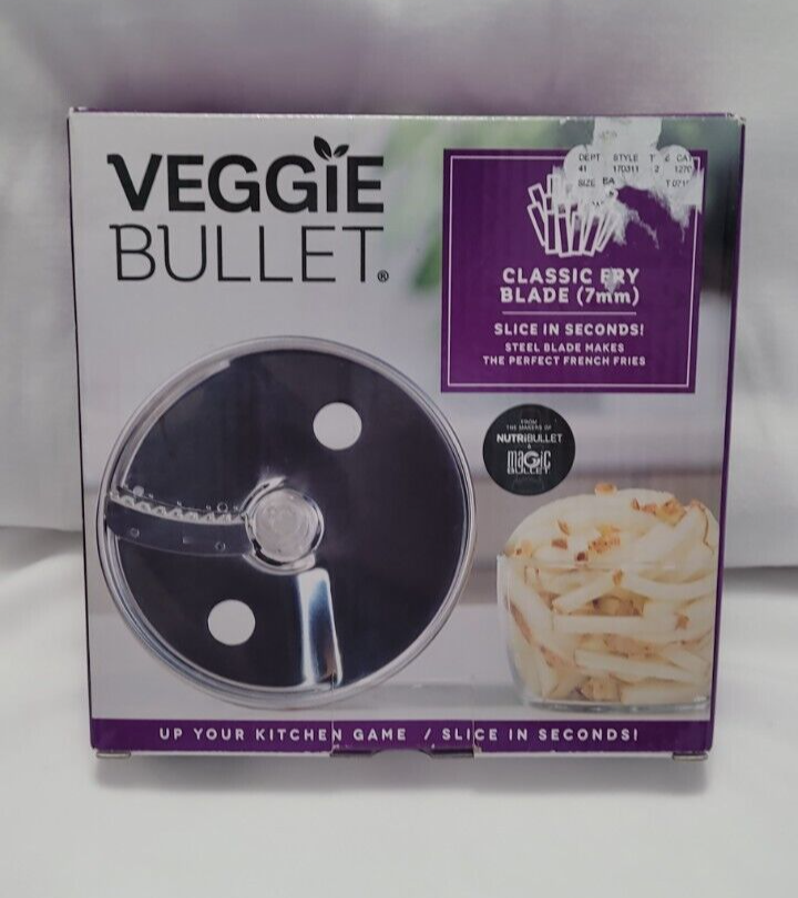 NEW Veggie Bullet Classic Fry Blade 7mm Steel Balde Attachment Slices ...