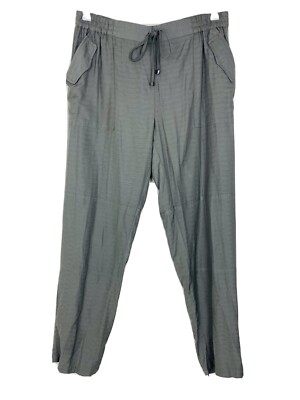 Katies Size 12 Pants Khaki Relaxed Tapered High Elastic Waist BNWT RRP$59.95