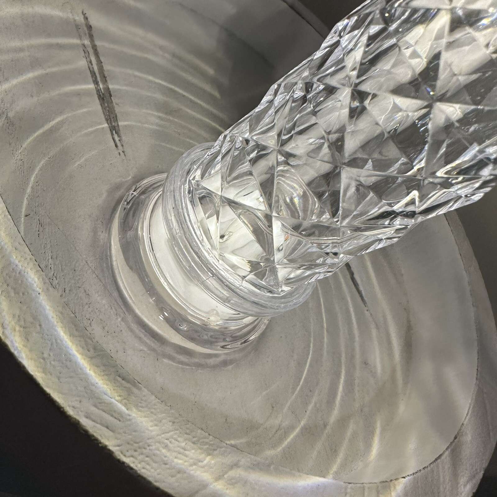 LED Candle Faux Crystal Creative Pillar Lamp Romantic Wedding Clear Battery New