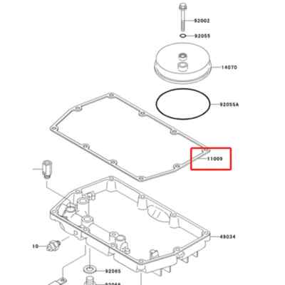 Oil Pan Gasket/Seal For Kawasaki EN450, EN500, GPZ500, ER500, KLE500 – ItalyRacing 5.5899.316