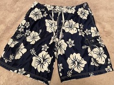 Op Swim Trunks Mens XL 40-42 Board Shorts Hawaiian Mesh Lined