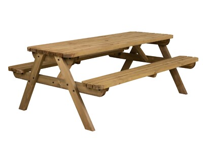 Gartenmöbel Kneipe Tisch Bank Holz Outdoor Terrasse Essgruppe abgerundet Fortem