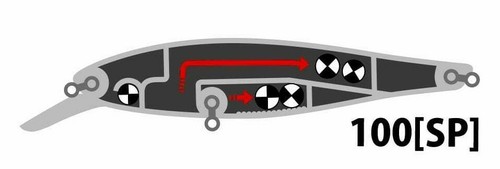 Deps Balisong Minnow 100 hängender Jerkbait - Farbe wählen - Bild 2 von 13