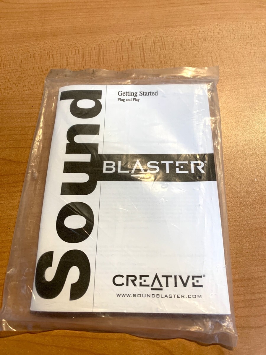 CREATIVE Sound Blaster 16 Software CD - Sealed With Manual | eBay
