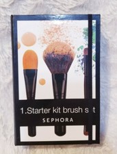 SEPHORA Lesson 1 Starter Kit Brush Set foundation powder face eye shadow 3 pc