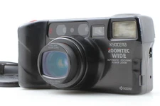 RARE! [Exc+5]KYOCERA ZOOMTEC WIDE QUARTZ DATE Black 28-70mm Point & Shoot Fr JPN