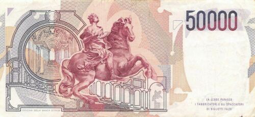 Italy 50,000 Lire 6.2.1984 Series SD - T Circulated Banknote GFL - Picture 2 of 2