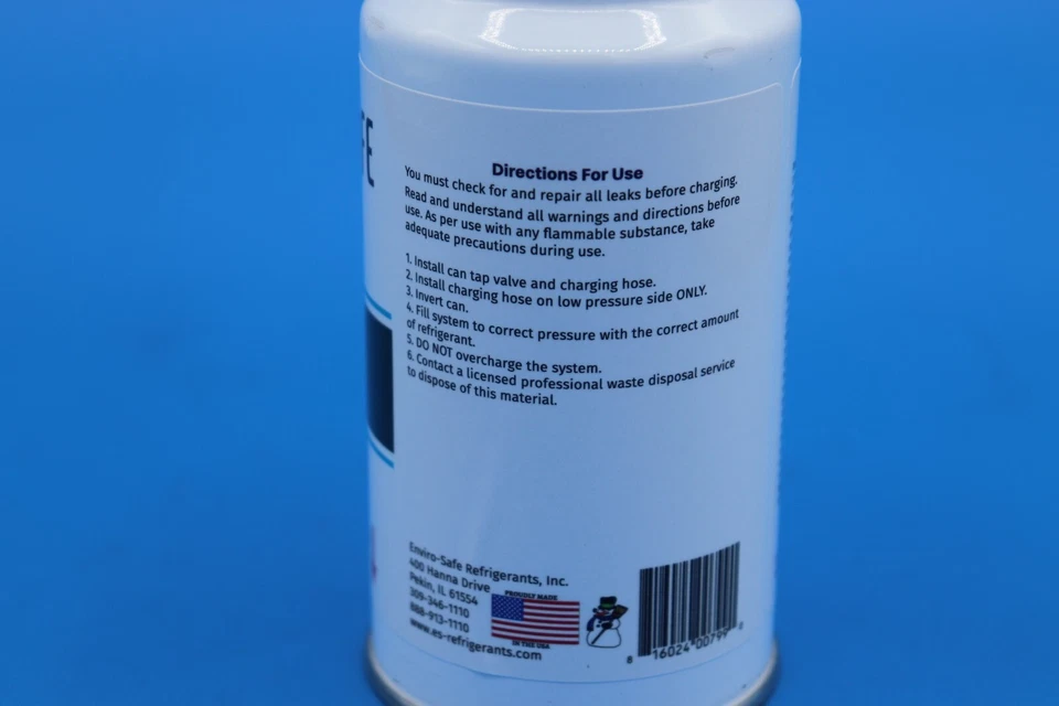 Refrigerante r600a, R-600a, Enviro-Safe R-600a lata de 6 oz con kit de calibre #8055 Foto 3 de 3