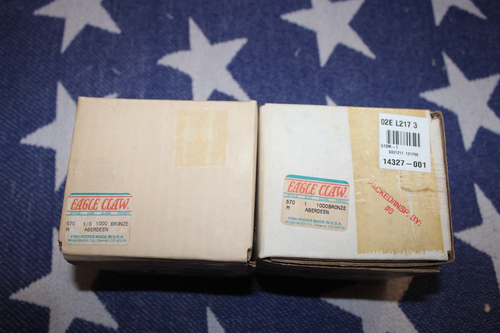 Set Ganci Da Pesca Professionali Amo Da Pesca Eagle Claw Artiglio D'Aquila 570M-3/0 - Bronzo, 1000 Pezzi, Per Stampi E Legature Mach3 Cnc - Foto 8