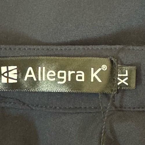A-18 Allegra K NWT Blue Keyhole Opening Long Sleeve Pullover Blouse Size XL - Picture 13 of 16