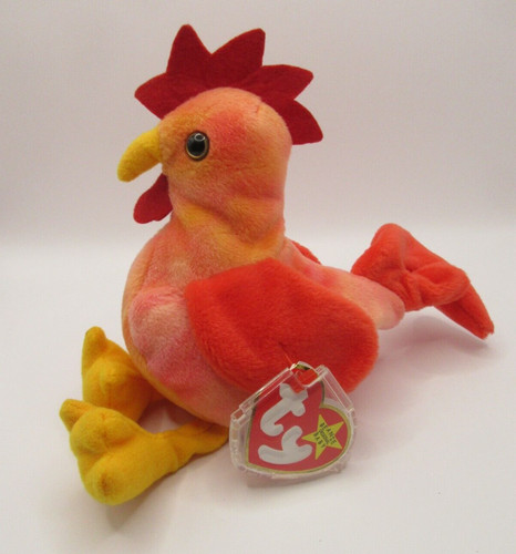 TY BEANIE BABY STRUT - HAHN - INDONESIEN - NEUWERTIG - NICHT MEHR PRODUZIERT MIT ETIKETT