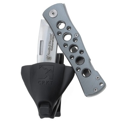 Smith & Wesson Extreme Ops Taschenmesser + CRKT Merlin Professional Messerhalter