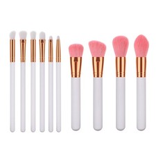 10 Pcs Wooden Handle Makeup Brush Eyeshadow Brushes Women Cosmetics