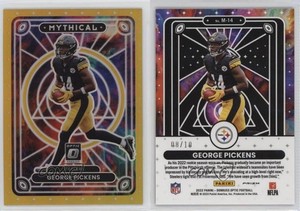 2022 Panini Donruss Optic Mythical Gold Prizm /10 George Pickens #M-14 Rookie RC