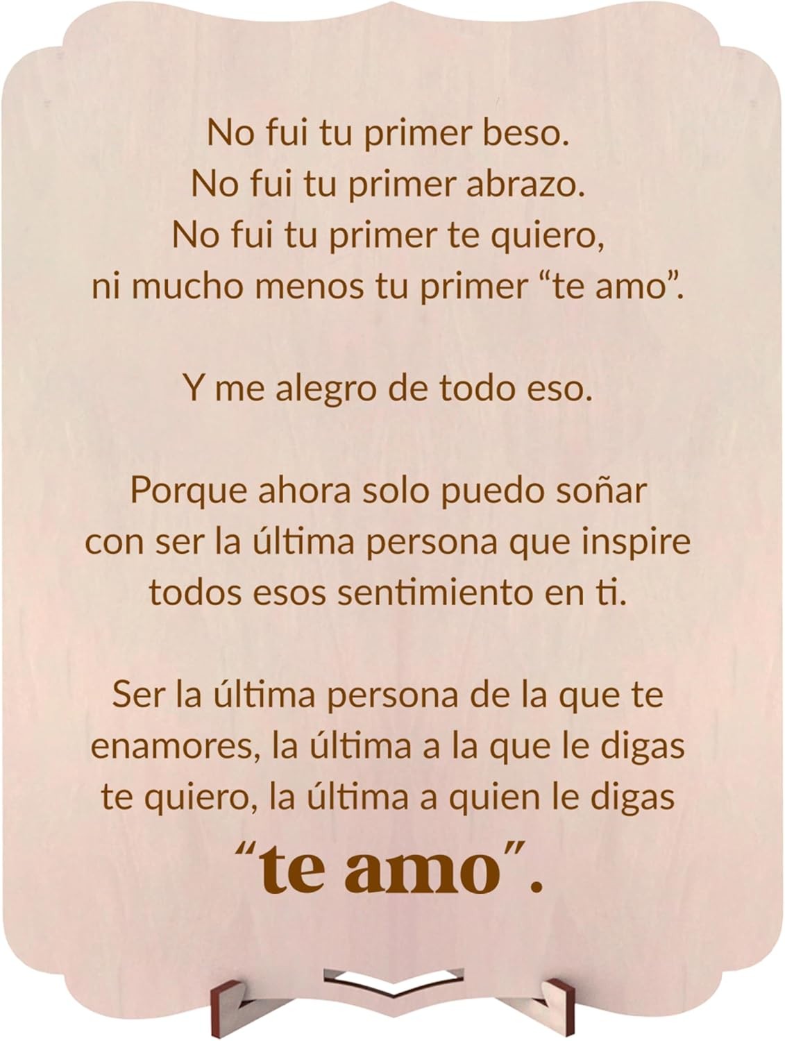 nagu® Regalo San Valentin Mujer u Hombre. Tarjeta Regalo de Madera para Novio o