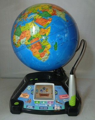 LeapFrog Globe Magic Adventure pädagogisches Spielzeug mit Handbuch sehr sauberer Zustand