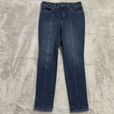 Duluth Jeans Womens Size 10 Dark Wash Blue Denim Mid Rise Stretch Cotton Blend