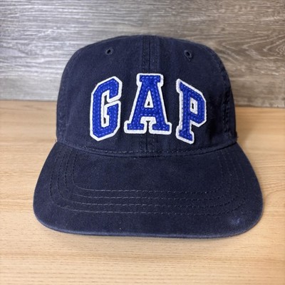 GAP Hat Cap Strap Back Mens Small Medium Navy Blue Baseball Embroidered Logo