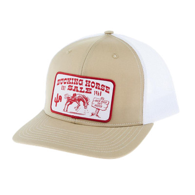 Cactus Alley Hat Co. Men's Bucking Horse Khaki Snapback Hat KW112-P158