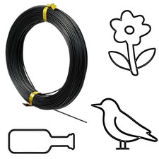 Black Aluminum Craft Wire - 98.4 Feet for Modeling Jewelry Making