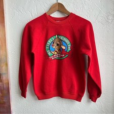Hanes Red Rudolph Crewneck Sweater Youth Large