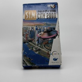 LOT Sim City 2000 & Sim City SFC Tested Boxed Nintendo Super Famicom SNES Japan